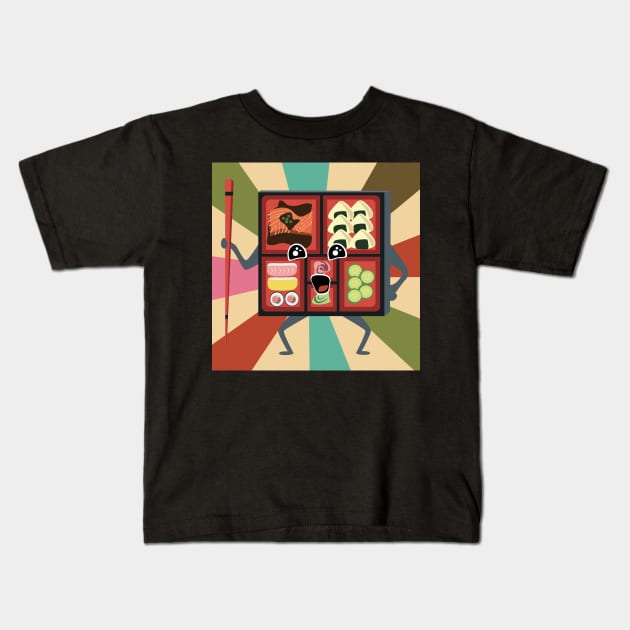 Bento Box Native Kids T-Shirt by Edofest